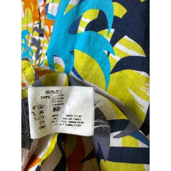 Mens Missoni Sport Hawaiian Shirt‎ XL 100% Cotton Palm Tree Print Italy beach - Picture 4 of 5